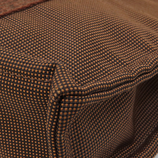 HERMES Tote Bag Cotton canvas Brown Her Line Women(Unisex) Used Authentic
