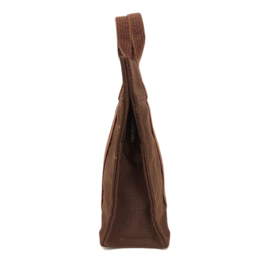 HERMES Tote Bag Cotton canvas Brown Her Line Women(Unisex) Used Authentic