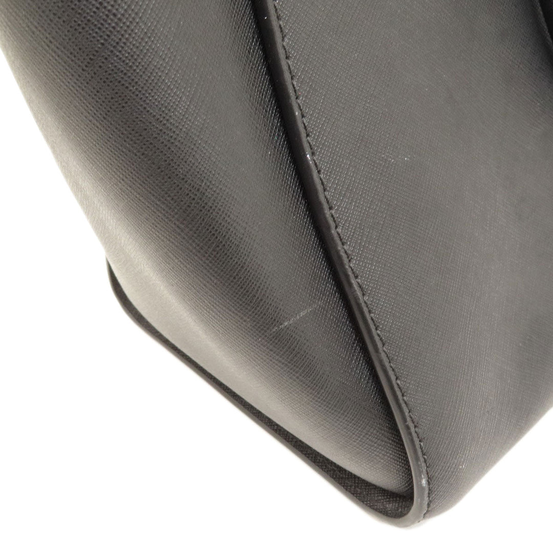 MICHAEL KORS Handbag leather black 2WAY Women Used Authentic