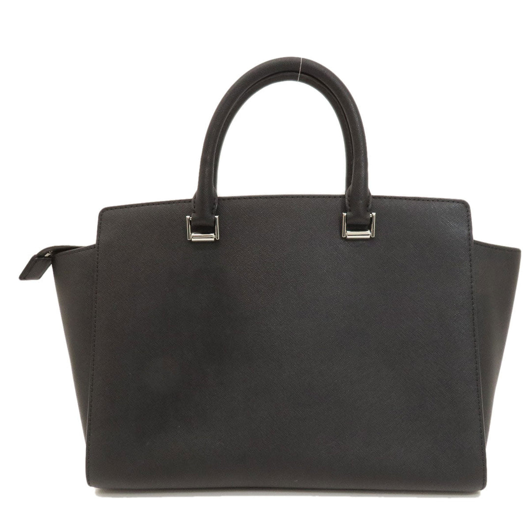 MICHAEL KORS Handbag leather black 2WAY Women Used Authentic