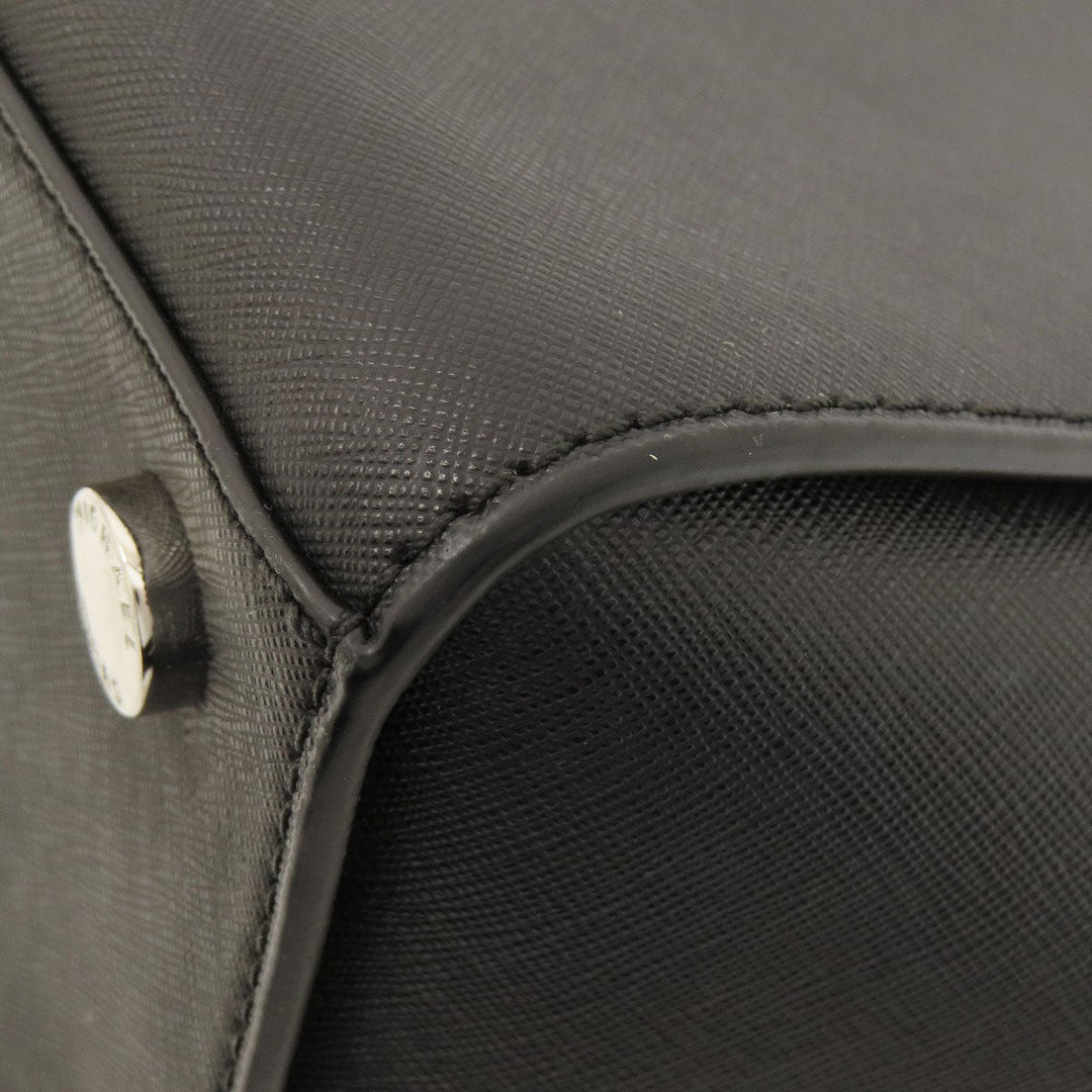 MICHAEL KORS Handbag leather black 2WAY Women Used Authentic