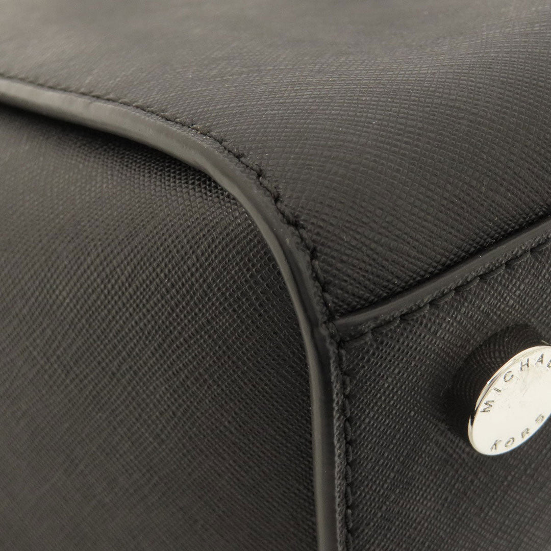 MICHAEL KORS Handbag leather black 2WAY Women Used Authentic