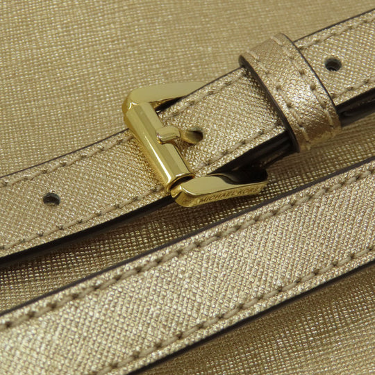 MICHAEL KORS Handbag PVC gold logo 2WAY Women Used Authentic