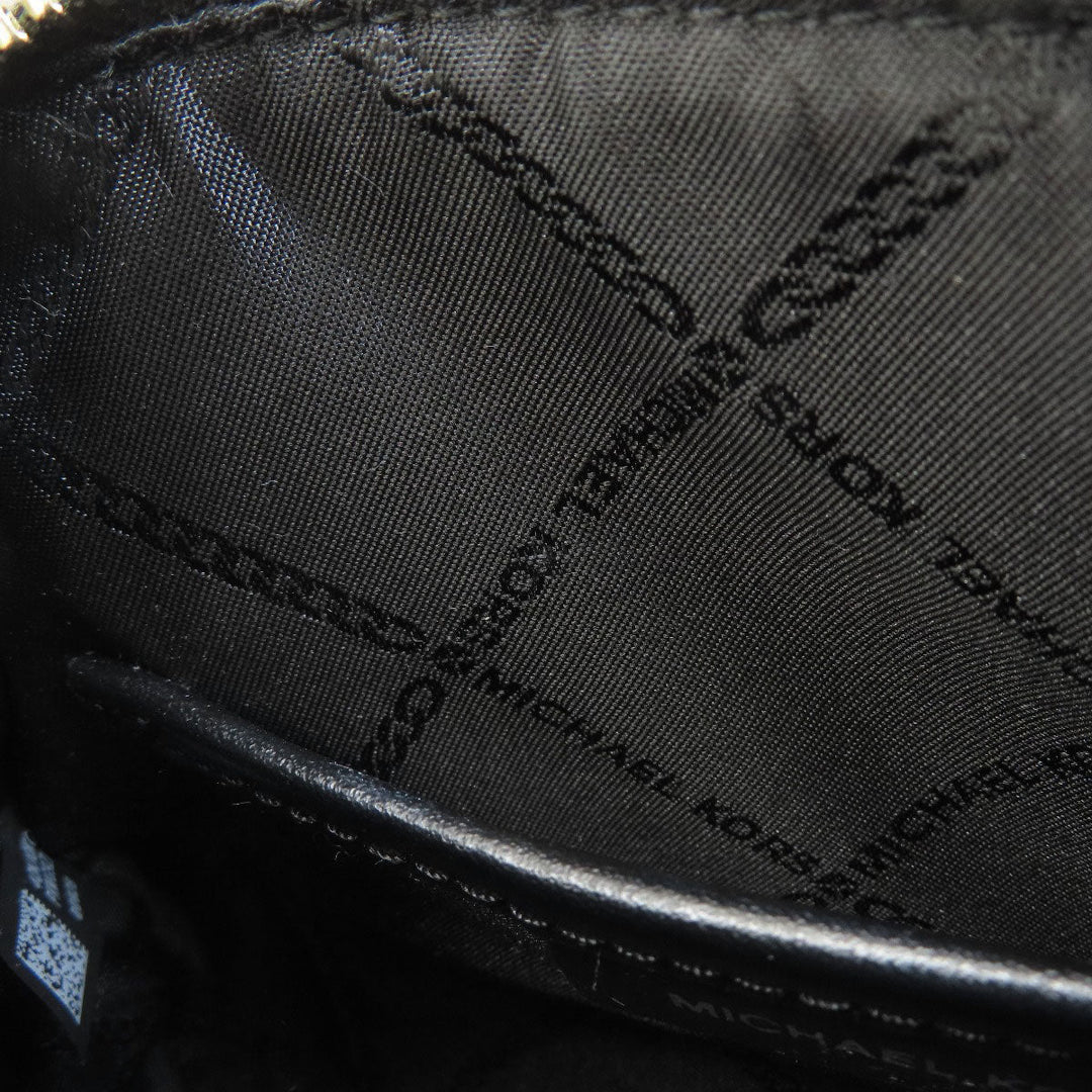 MICHAEL KORS Handbag PVC black MK Signature 2WAY Women Used Authentic