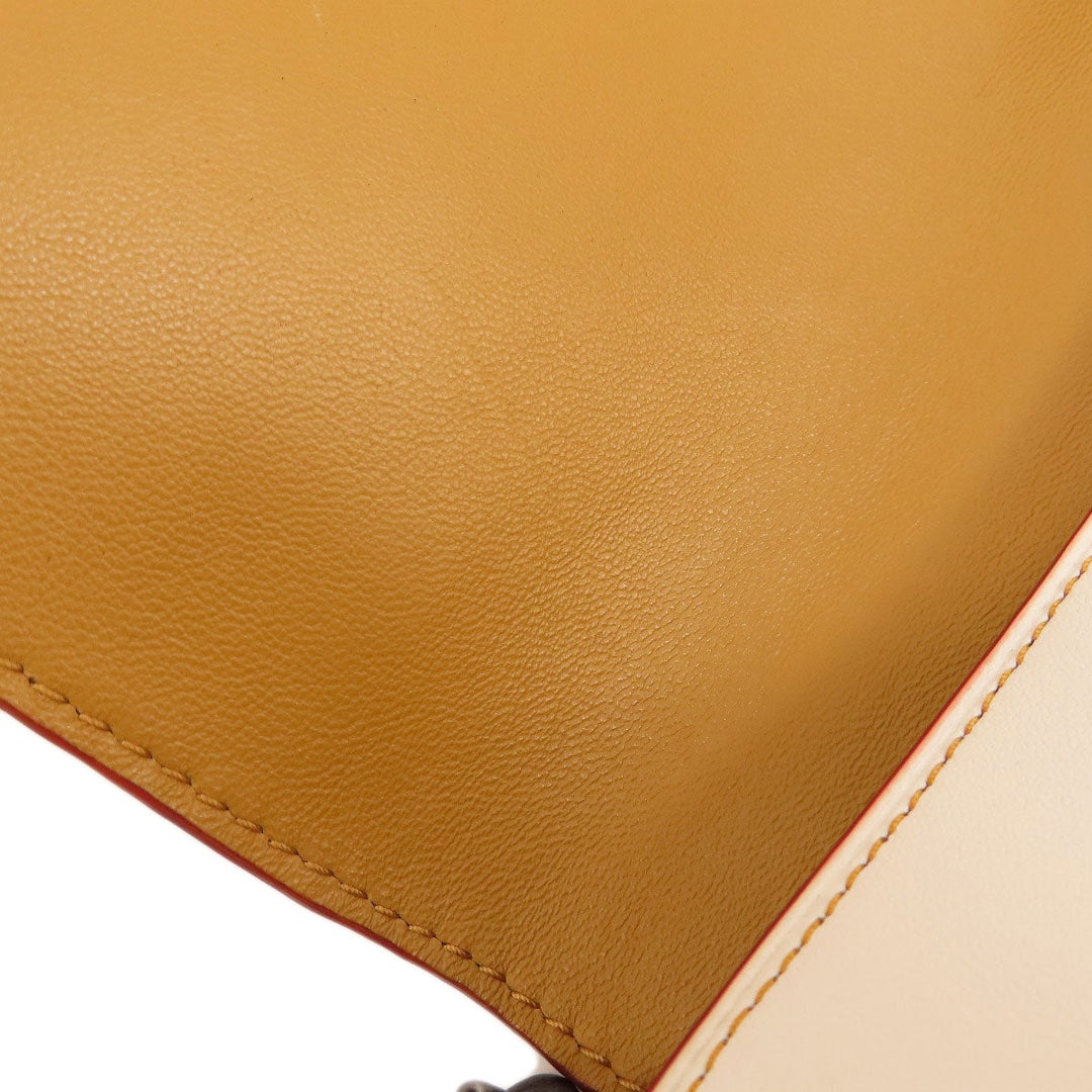 COACH Shoulder Bag 55149 leather white dinky crossbody