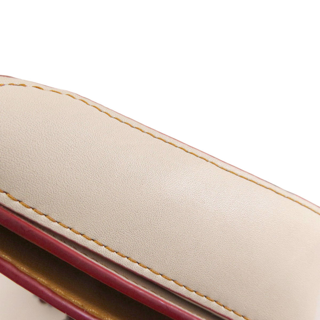 COACH Shoulder Bag 55149 leather white dinky crossbody