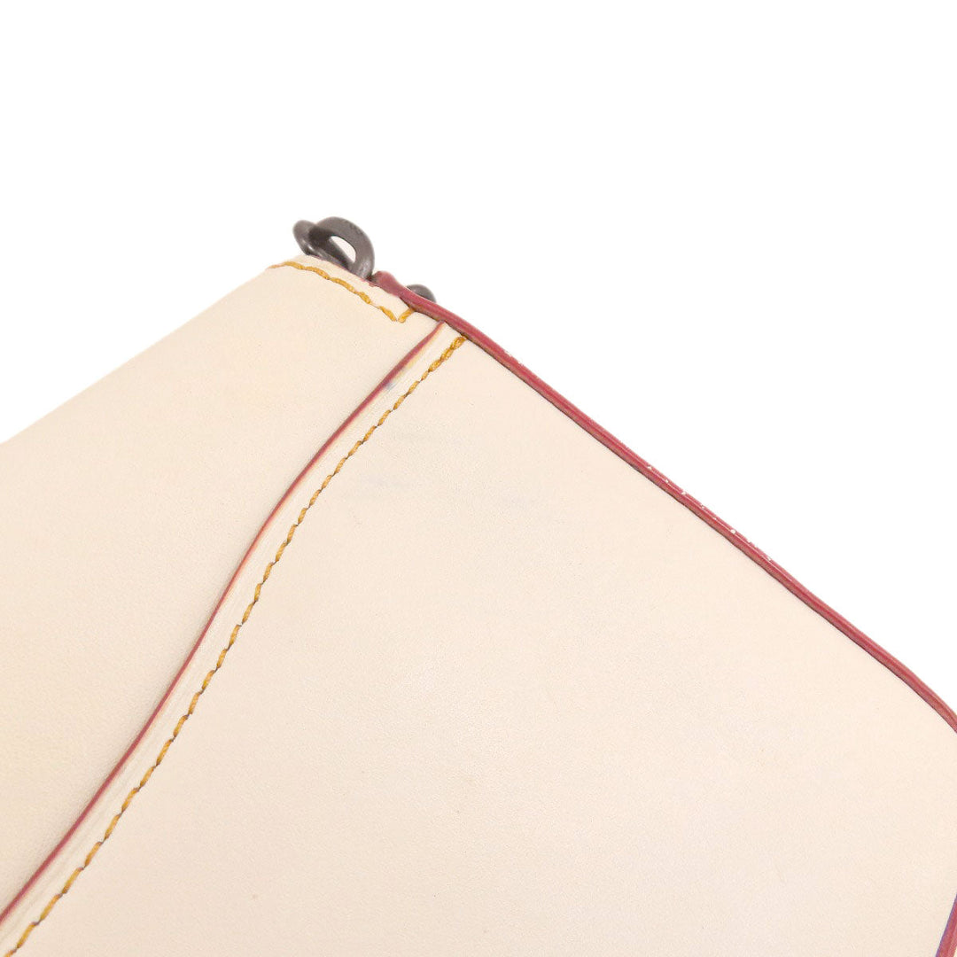 COACH Shoulder Bag 55149 leather white dinky crossbody