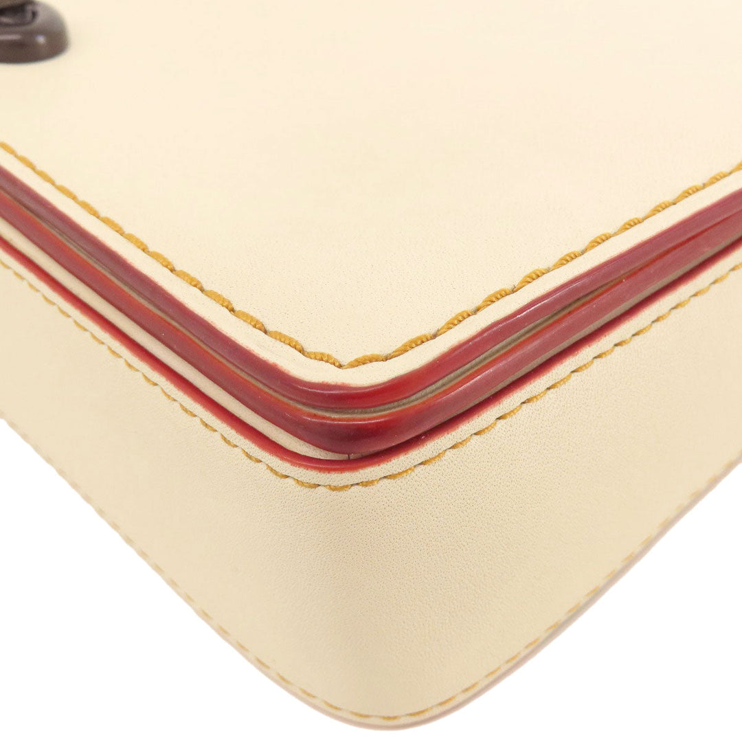 COACH Shoulder Bag 55149 leather white dinky crossbody