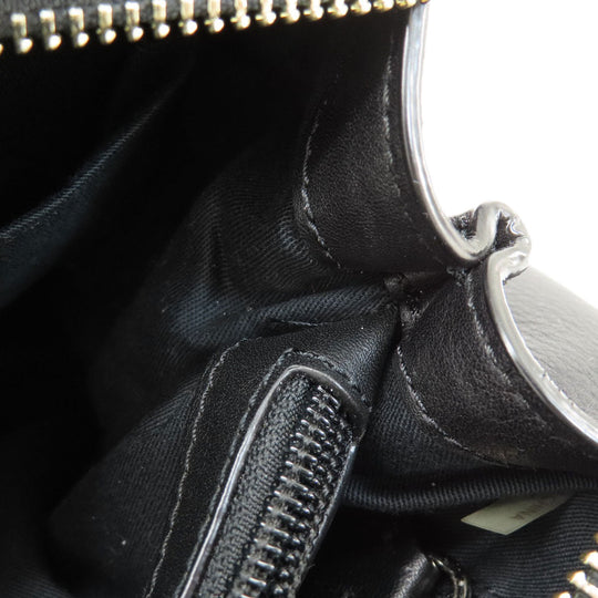 COACH Tote Bag 26261 leather black Simple design 2WAY Women Used Authentic