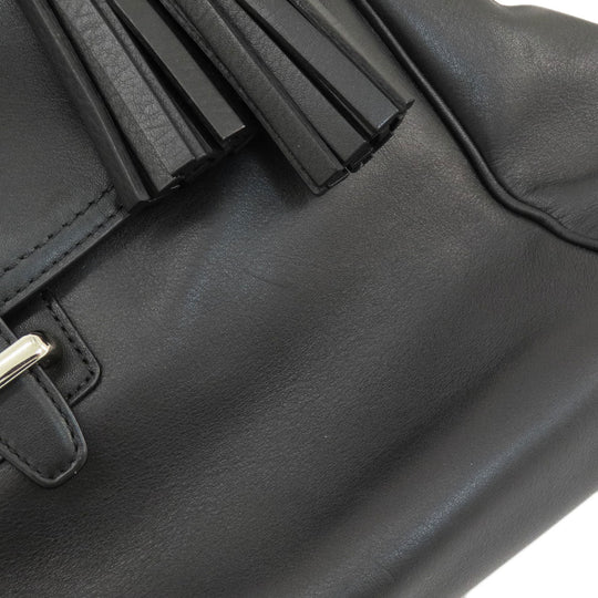 COACH Tote Bag 26261 leather black Simple design 2WAY Women Used Authentic