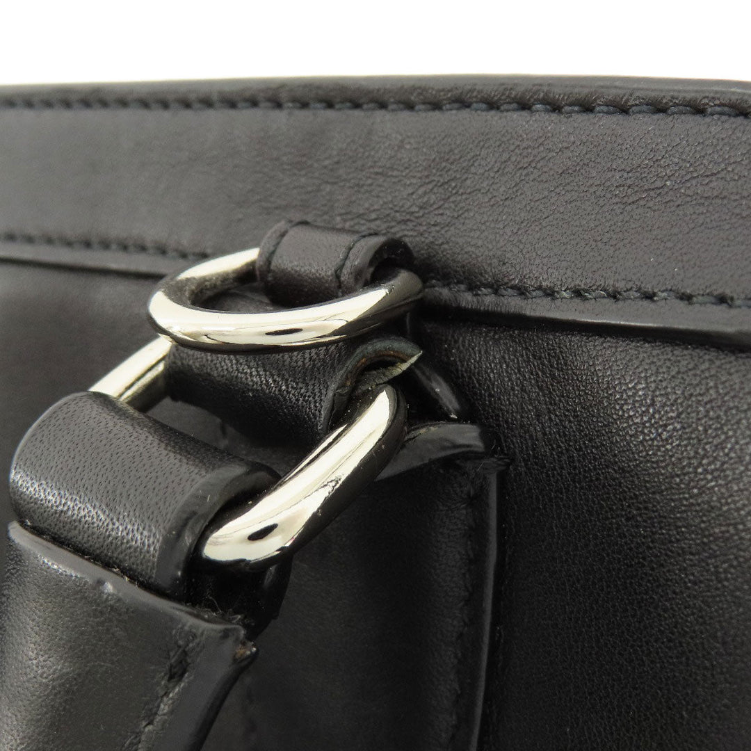 COACH Tote Bag 26261 leather black Simple design 2WAY Women Used Authentic