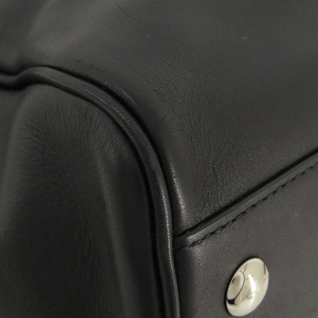 COACH Tote Bag 26261 leather black Simple design 2WAY Women Used Authentic