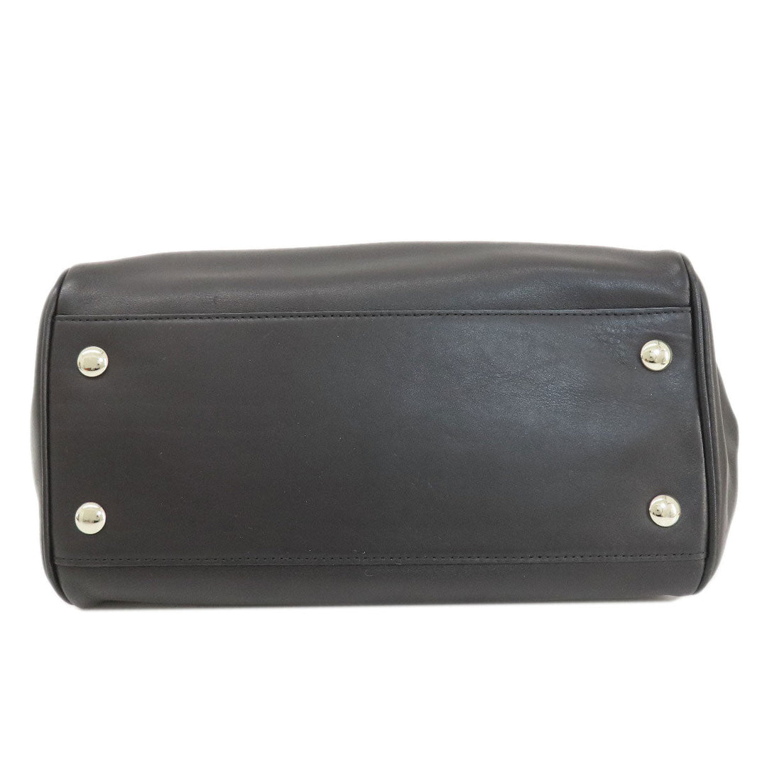 COACH Tote Bag 26261 leather black Simple design 2WAY Women Used Authentic