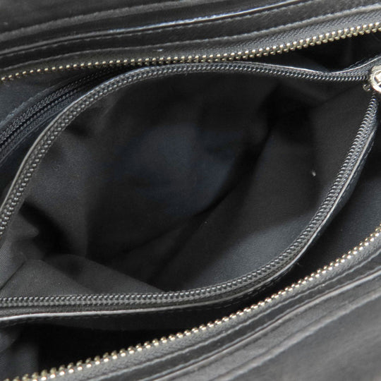 COACH Tote Bag 26261 leather black Simple design 2WAY Women Used Authentic