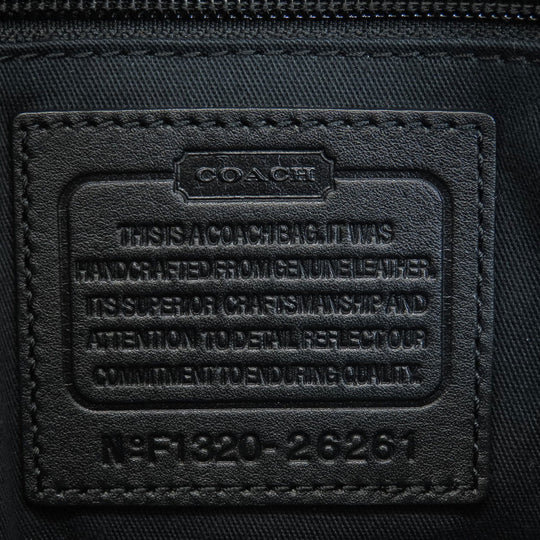 COACH Tote Bag 26261 leather black Simple design 2WAY Women Used Authentic