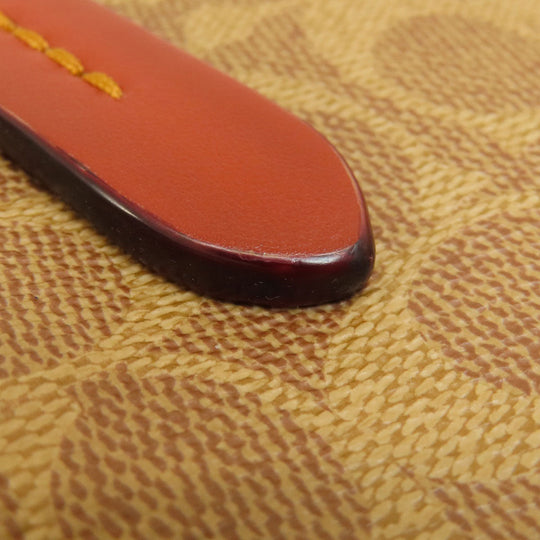 COACH Tote Bag 31210 PVC Brown Signature 2WAY