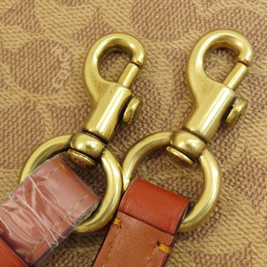 COACH Tote Bag 31210 PVC Brown Signature 2WAY