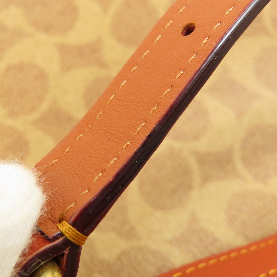 COACH Tote Bag 31210 PVC Brown Signature 2WAY