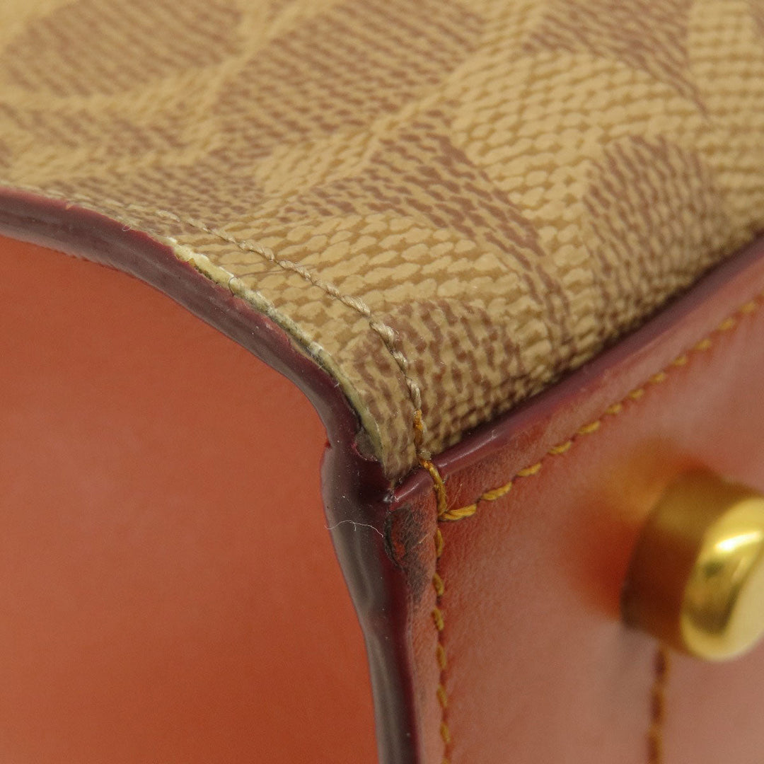 COACH Tote Bag 31210 PVC Brown Signature 2WAY