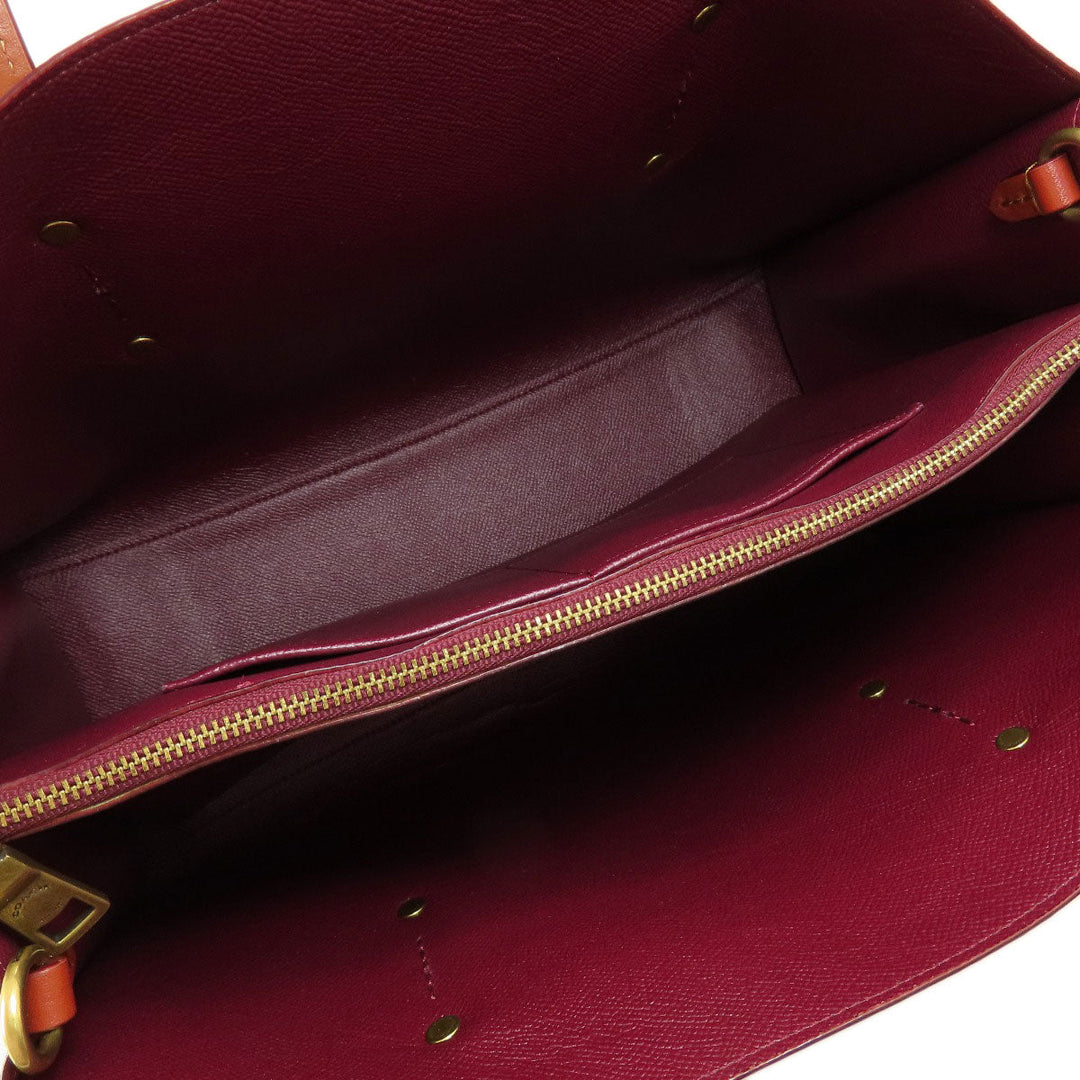 COACH Tote Bag 31210 PVC Brown Signature 2WAY