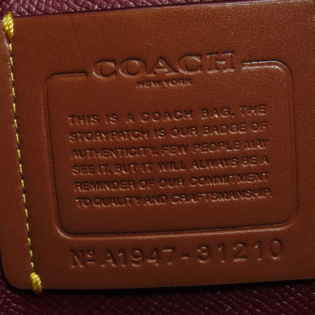 COACH Tote Bag 31210 PVC Brown Signature 2WAY