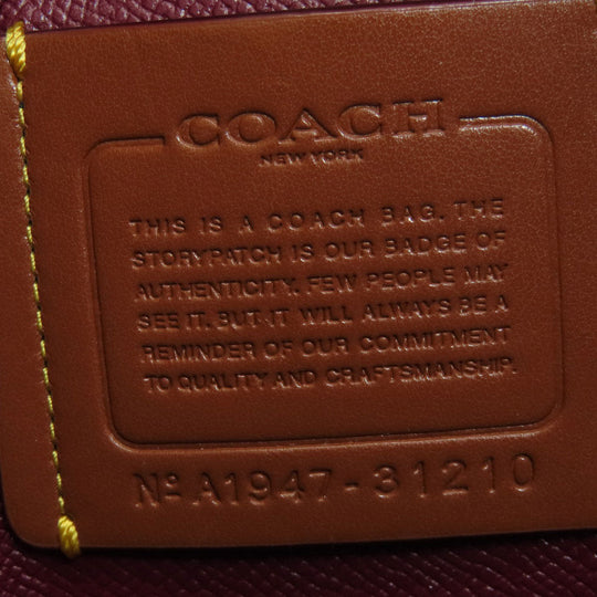 COACH Tote Bag 31210 PVC Brown Signature 2WAY