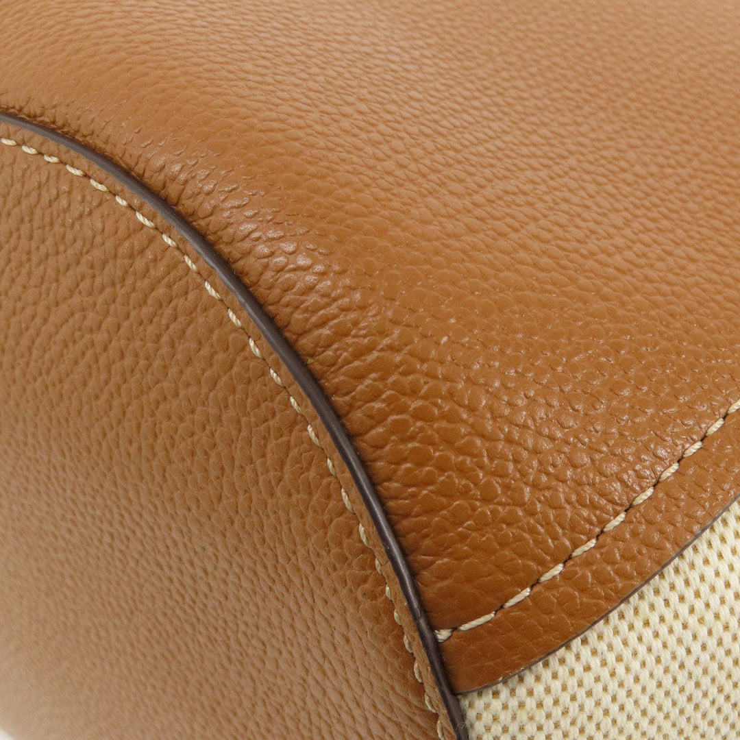MICHAEL KORS Tote Bag leather Brown logo Women Used Authentic
