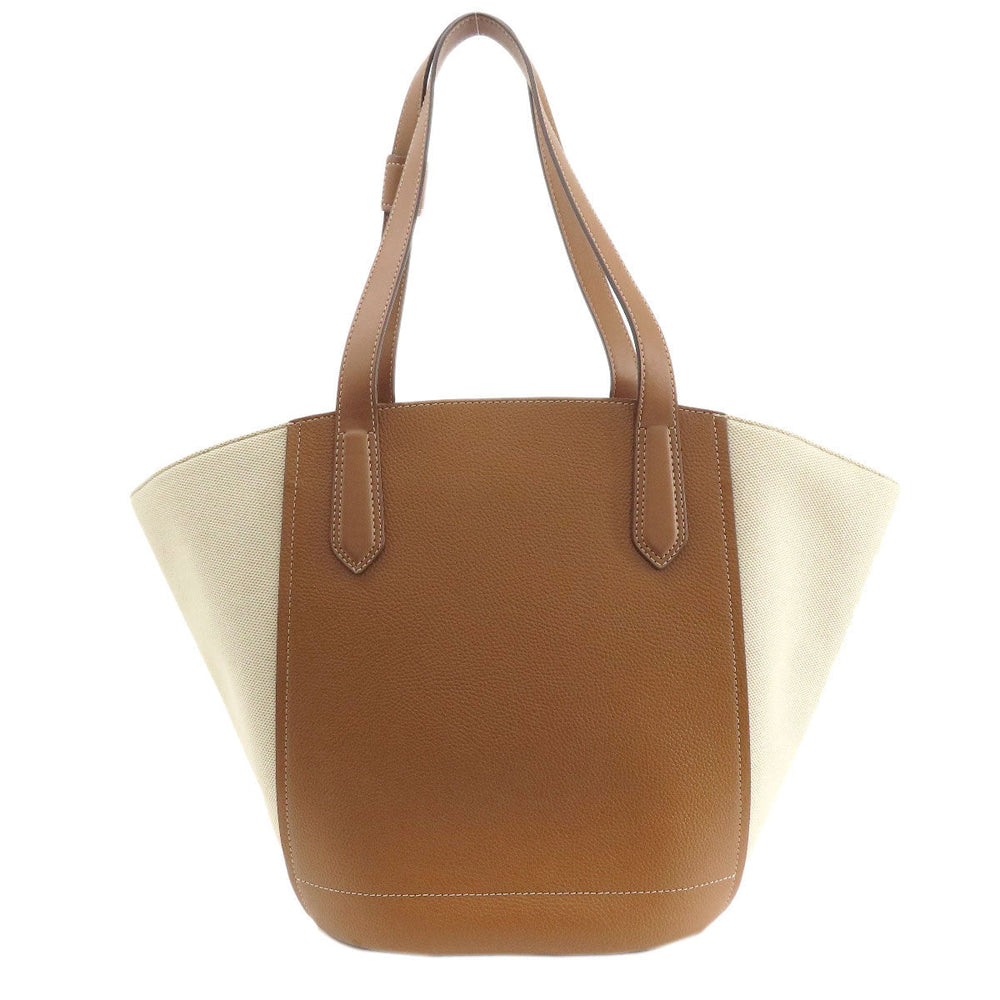 MICHAEL KORS Tote Bag leather Brown logo Women Used Authentic