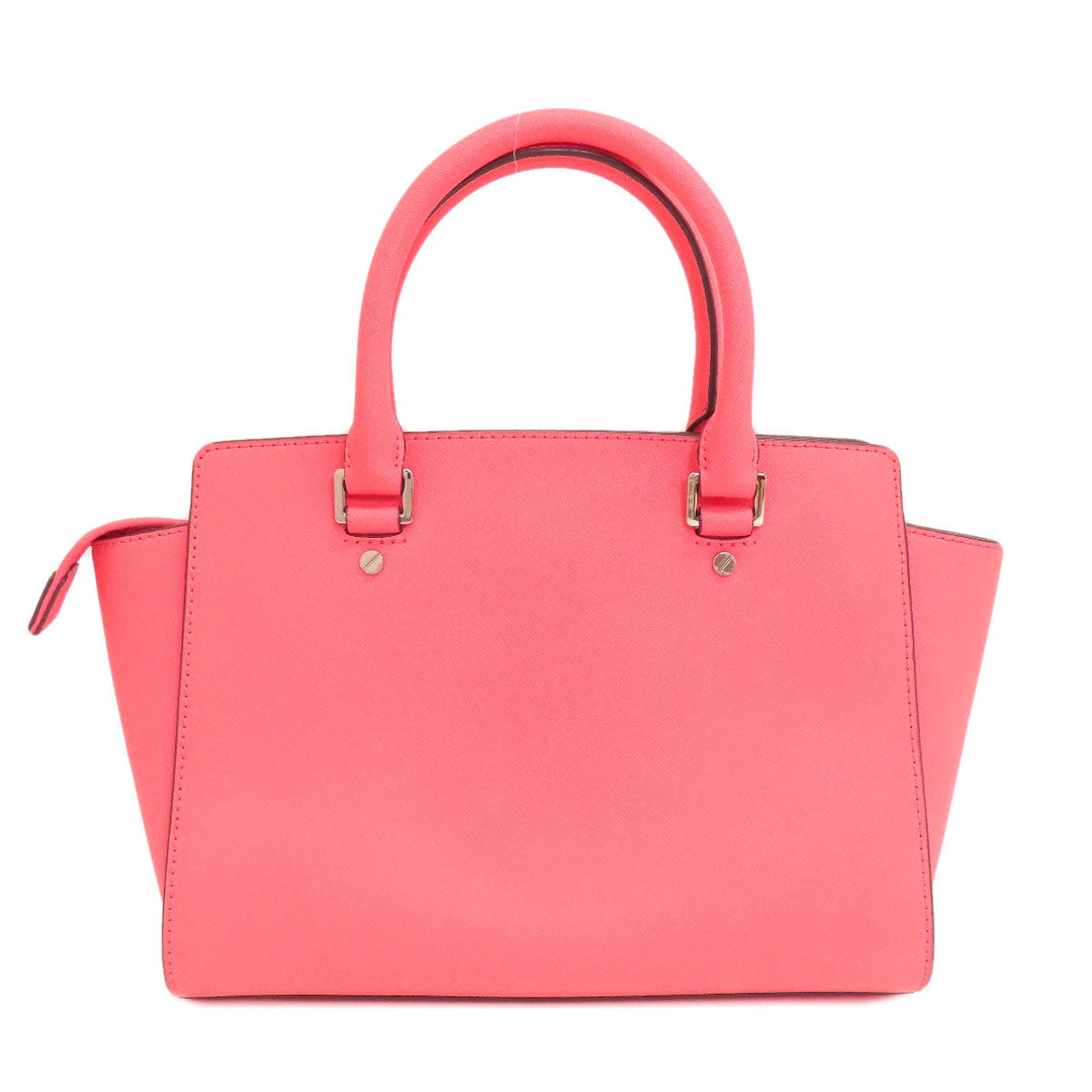 MICHAEL KORS Handbag leather pink 2WAY Women Used Authentic