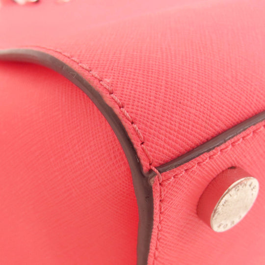 MICHAEL KORS Handbag leather pink 2WAY Women Used Authentic