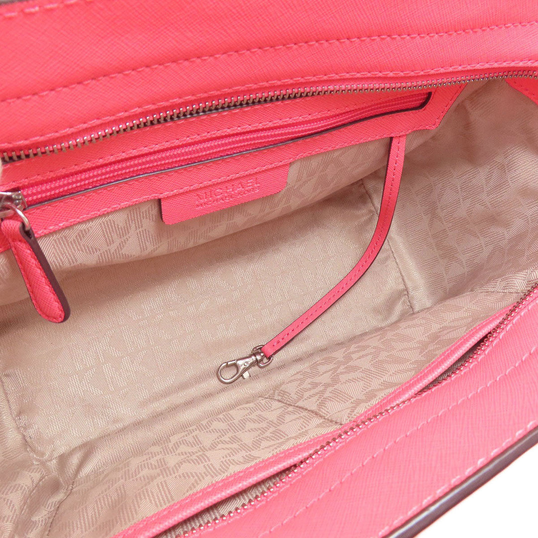 MICHAEL KORS Handbag leather pink 2WAY Women Used Authentic