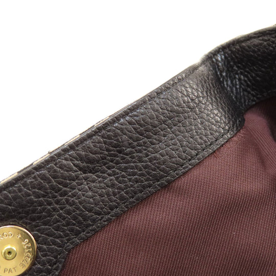 COACH Tote Bag 28895 Leather, Canvas Brown logoMetal Women Used Authentic