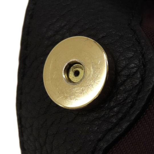 COACH Tote Bag 28895 Leather, Canvas Brown logoMetal Women Used Authentic