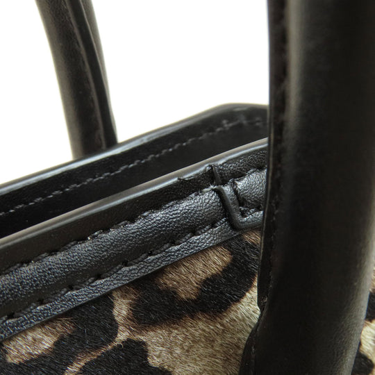 MICHAEL KORS Handbag leather Brown Leopard Pattern 2WAY