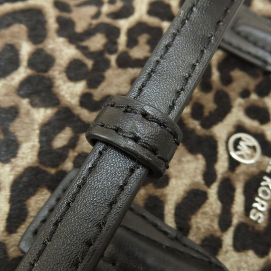 MICHAEL KORS Handbag leather Brown Leopard Pattern 2WAY