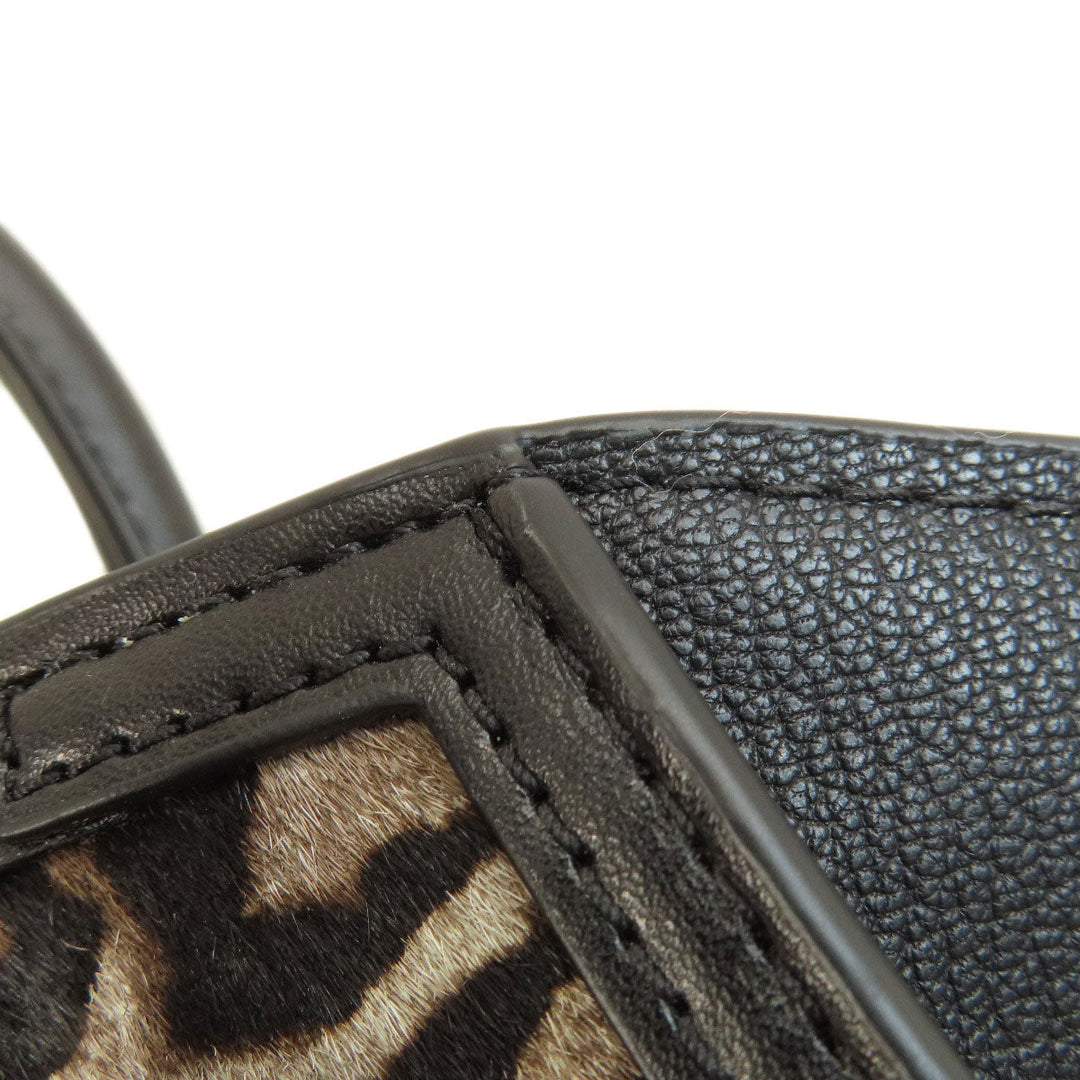 MICHAEL KORS Handbag leather Brown Leopard Pattern 2WAY