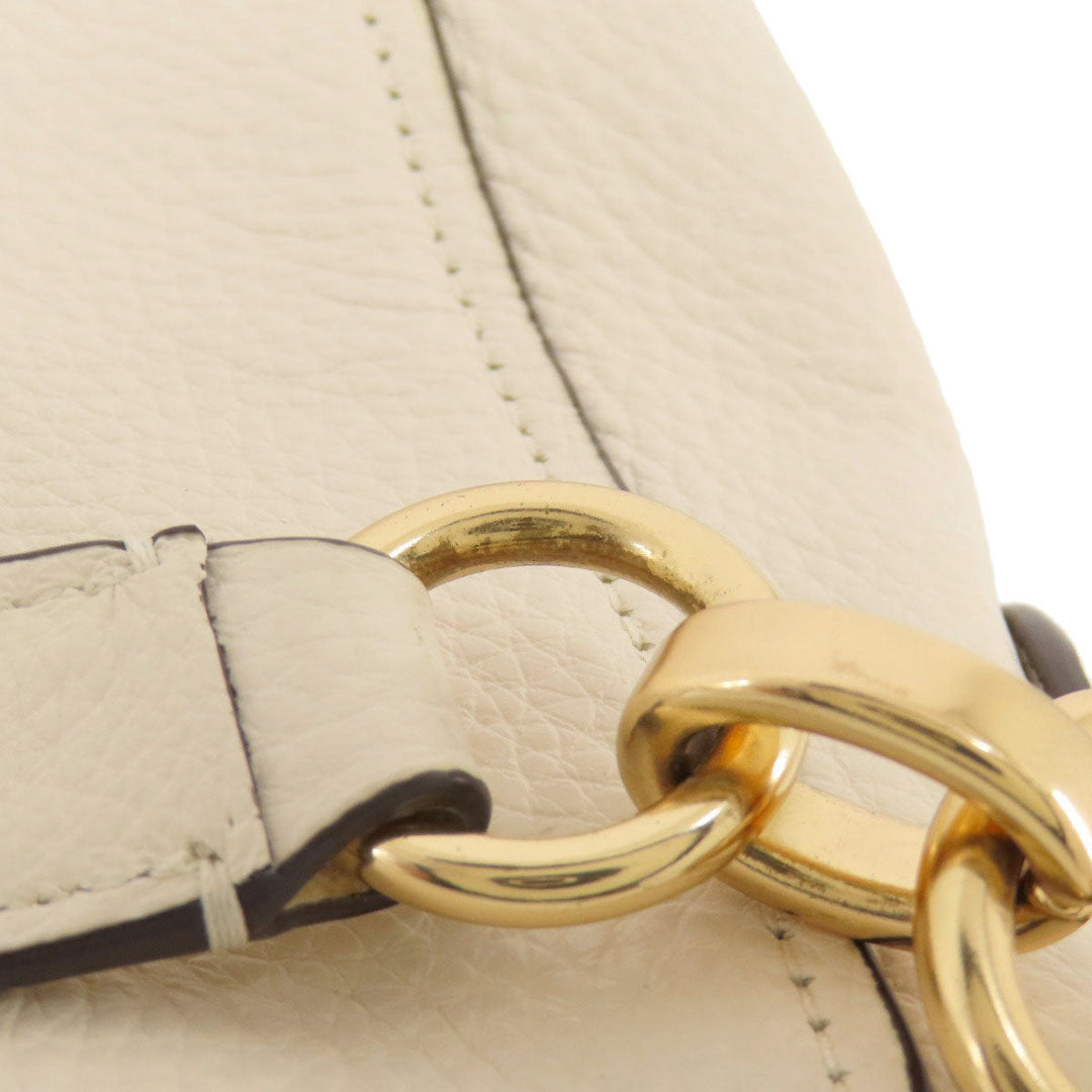 COACH Shoulder Bag F31399 leather white one belt 2WAY