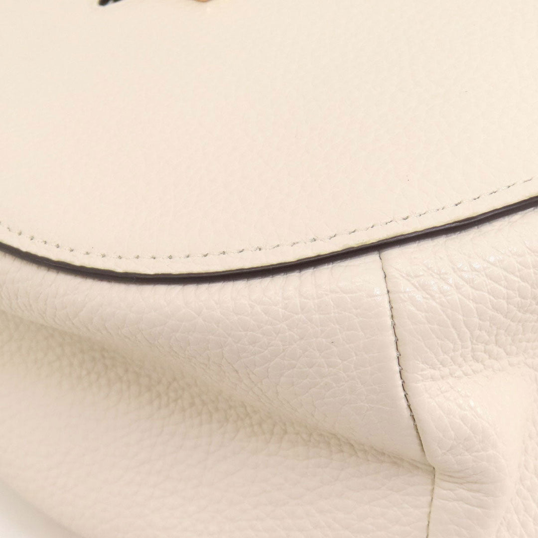 COACH Shoulder Bag F31399 leather white one belt 2WAY
