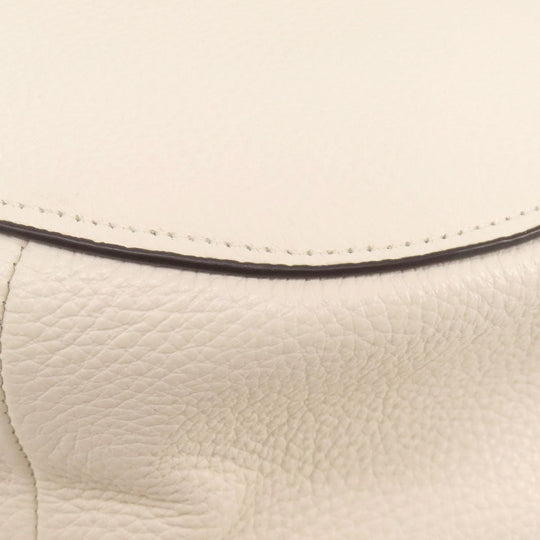 COACH Shoulder Bag F31399 leather white one belt 2WAY