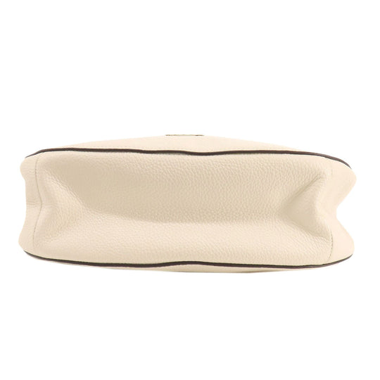 COACH Shoulder Bag F31399 leather white one belt 2WAY