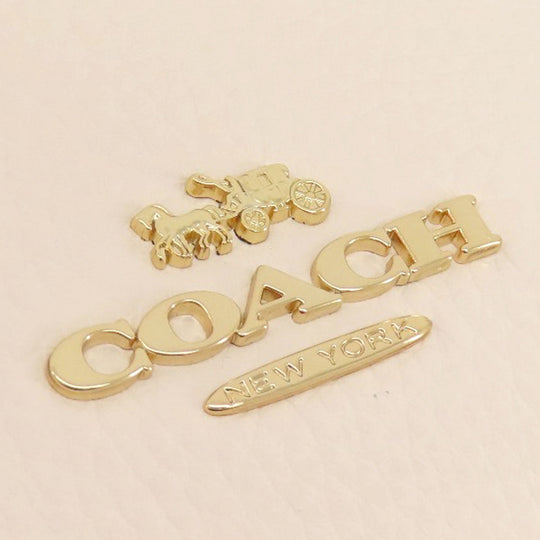 COACH Shoulder Bag F31399 leather white one belt 2WAY