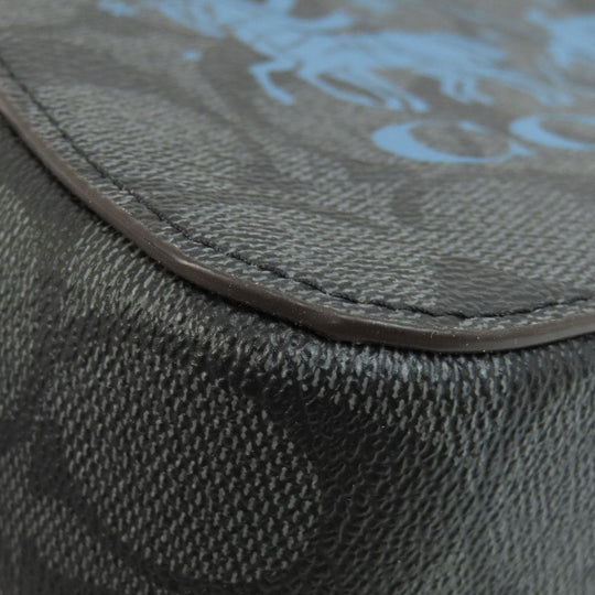 COACH Shoulder Bag CN703 PVC gray Mini Serena Satchel Signature Women Used Authentic