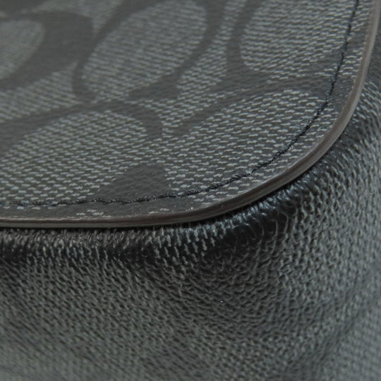 COACH Shoulder Bag CN703 PVC gray Mini Serena Satchel Signature Women Used Authentic