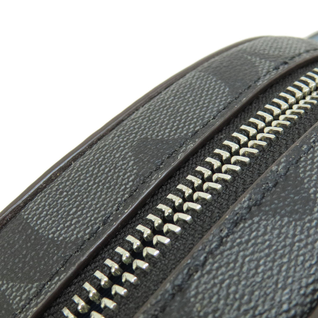 COACH Shoulder Bag CN703 PVC gray Mini Serena Satchel Signature Women Used Authentic