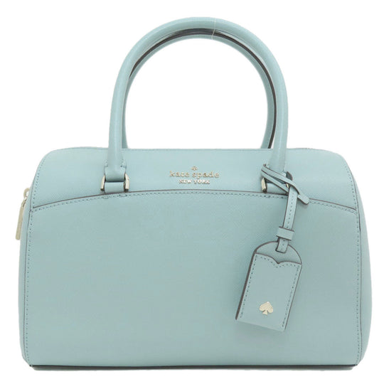 Kate Spade Handbag PVC Mint blue logo Women Used Authentic