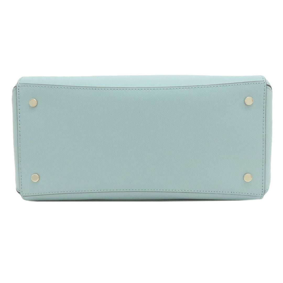 Kate Spade Handbag PVC Mint blue logo Women Used Authentic