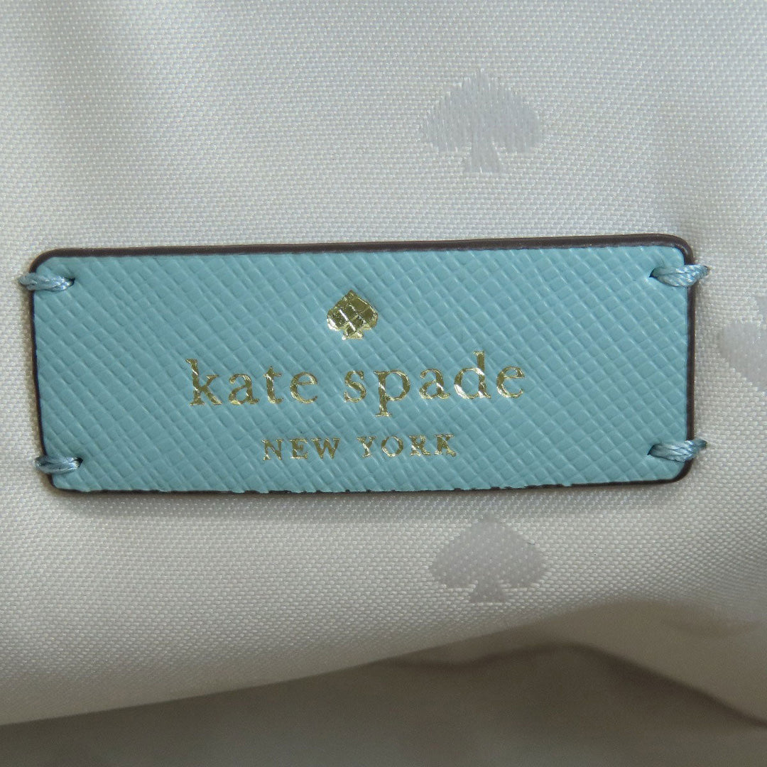 Kate Spade Handbag PVC Mint blue logo Women Used Authentic