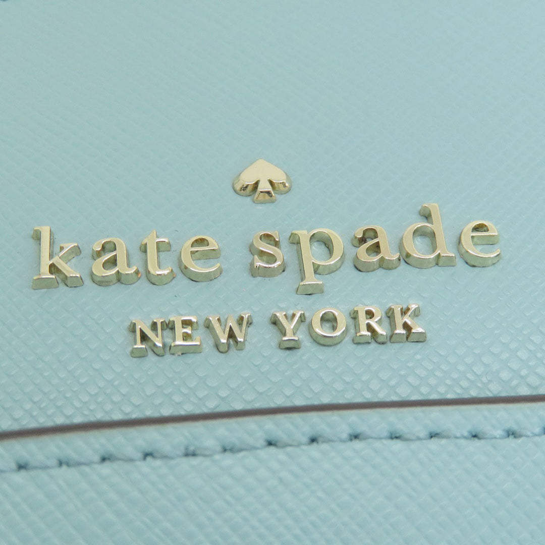 Kate Spade Handbag PVC Mint blue logo Women Used Authentic