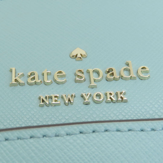 Kate Spade Handbag PVC Mint blue logo Women Used Authentic