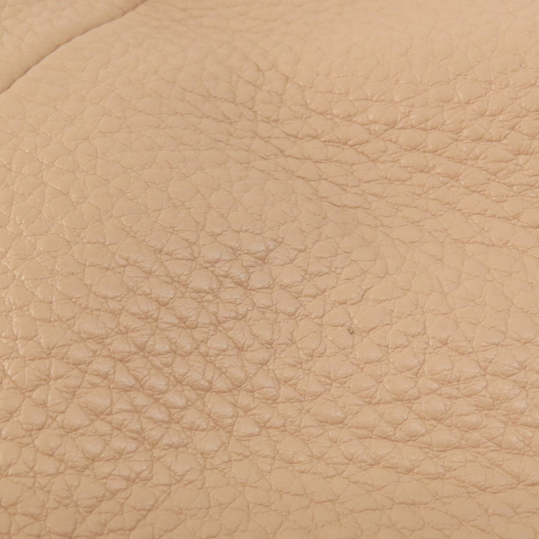 COACH Handbag F36675 leather beige 2WAY Women Used Authentic